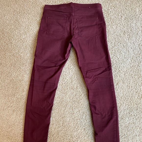Maroon/burgundy jeans - Picture 3 of 4